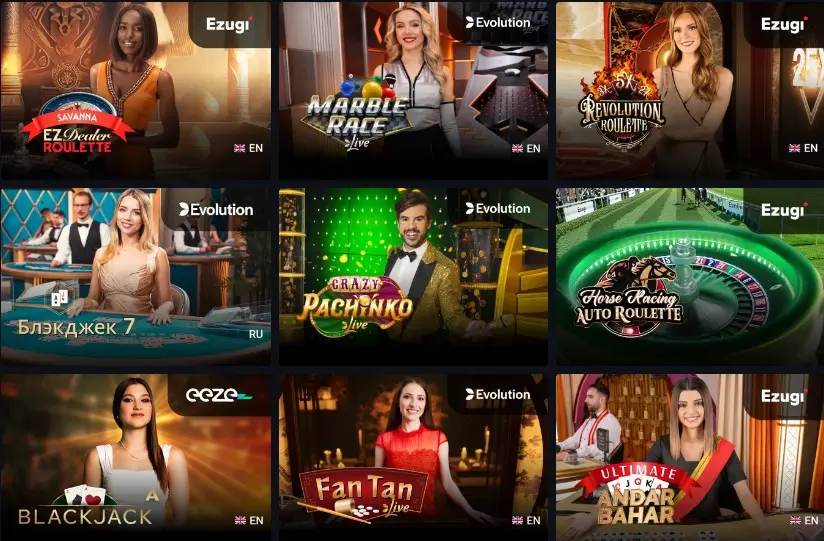 Pin-Up Casino Live Games